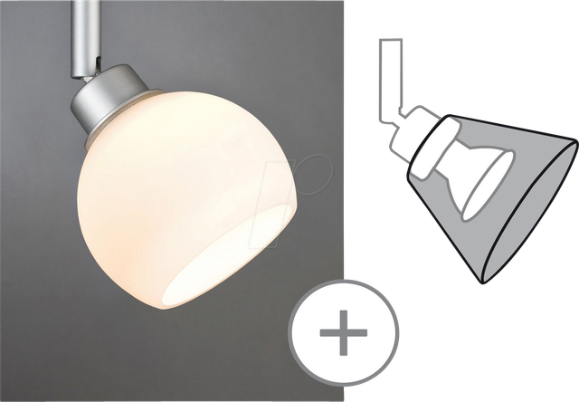 PLM 60055 - URail Schirm Wolbi DecoSystems, 90 mm, opal