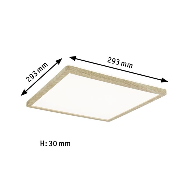 PLM 71030 - Deckenleuchte Atria Shine, 16 W, 1600 lm, 3000 K, eckig, IP44