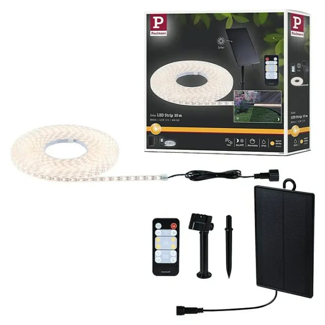 PLM 71195 - Solar LED Stripe, 10m, 3000K, 3,2 W, 28lm/m