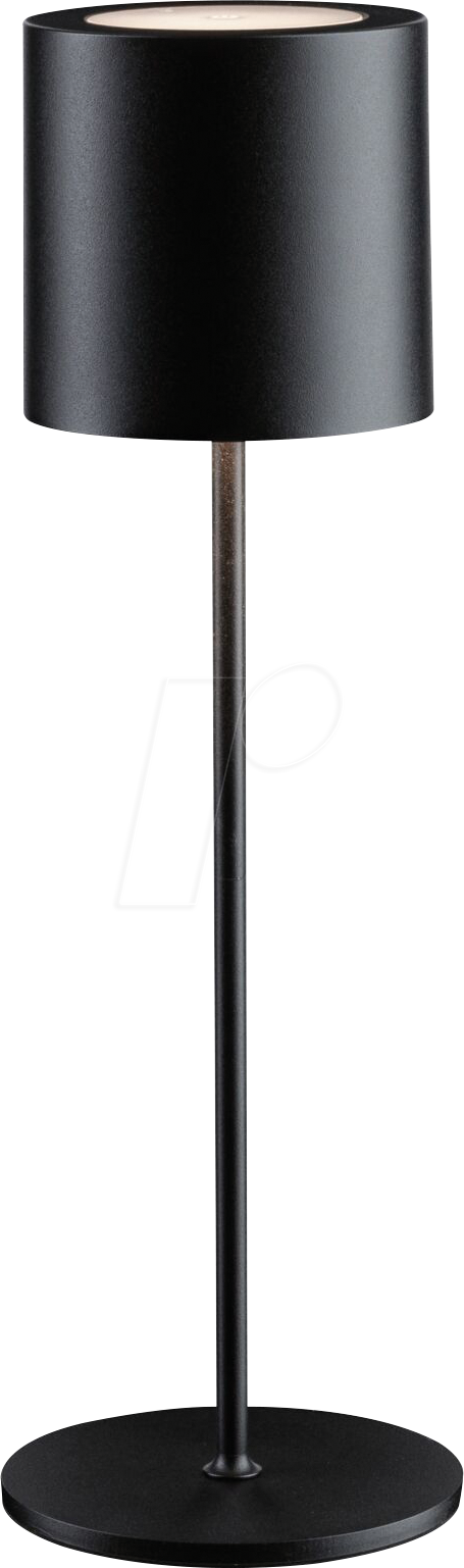 PLM 76998 - Akkuleuchte Tuni, IP44, dimmbar, 2700K, schwarz matt