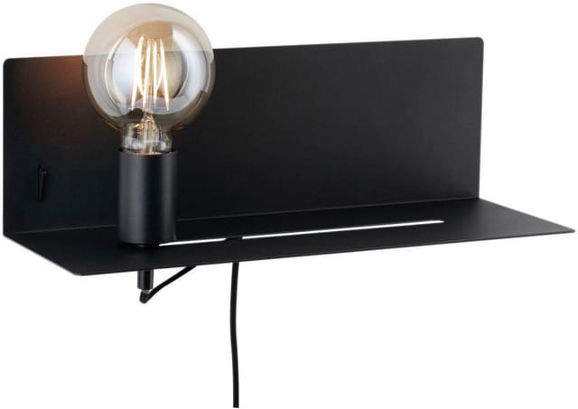 PLM 78920 - Wandleuchte Devara, E27, schwarz