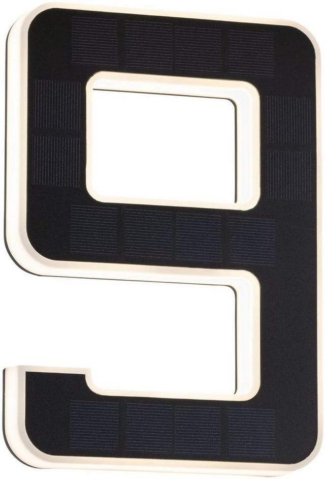 PLM 79850 - Outdoor Solar Hausnummer 9 3000K IP44