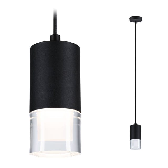 PLM 79997 - LED Pendelleuchte Kame, 9 W, 700 lm, 3000 K, dim, IP44, schwarz