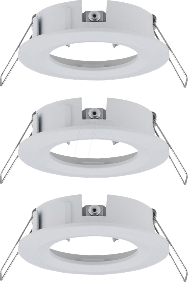 PLM 92480 - Einbaurahmen für Einbaustrahler, max. 3x10 W, rund, weiß
