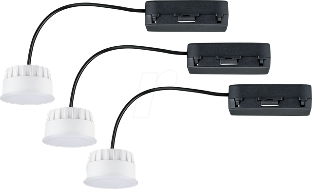 PLM 92478 - Einbauleuchte Choose Coin, 3x6,5 W, 2700 K, white-switch, weiß