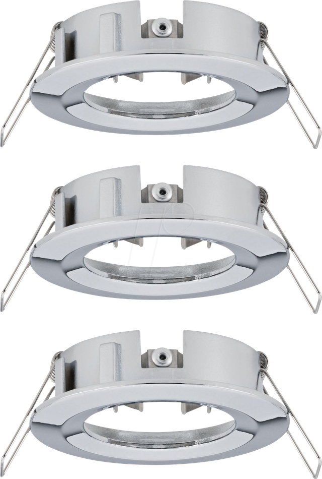 PLM 92482 - Einbaurahmen für Einbaustrahler, max. 3x10 W, rund, chrom
