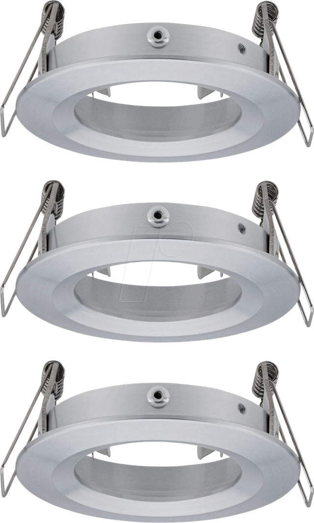 PLM 92484 - Einbaurahmen für Einbaustrahler, max. 3x10 W, rund, alu