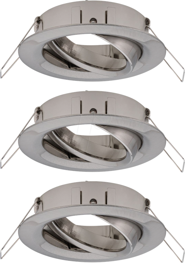 PLM 92485 - Einbaurahmen für Einbaustrahler, max. 3x10 W, 50°, rund, eisen