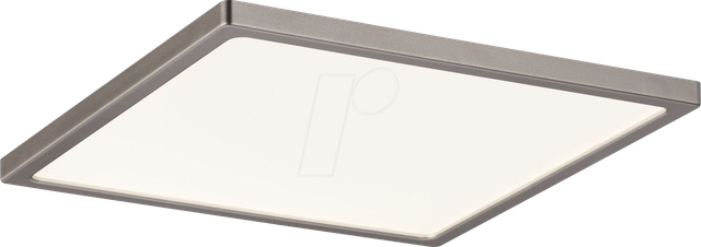 PLM 92939 - LED-Einbaupanel Areo, 12 W, 3000 K, eckig, dimmbar, nickel