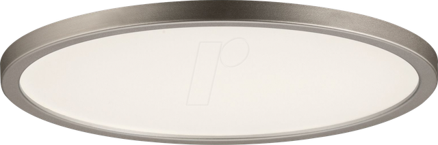 PLM 92946 - LED-Einbaupanel Areo, 12 W, 3000 K, rund, nickel