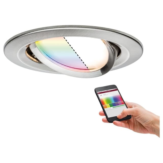 PLM 92964 - Einbauleuchte Nova Plus Coin, 5,2 W, 2700 K , 50°, RGBW, eisen
