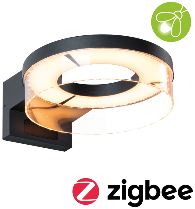PLM 93113 - Außenwandleuchte Capea, 12,5 W, 800 lm, 2200-3000 K, Zigbee, ant