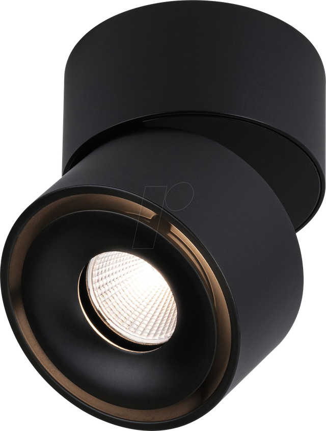 PLM 93371 - Aufbauleuchte Spircle, 8 W, 530 lm, 3000 K, schwarz matt