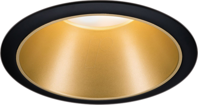 PLM 93395 - Einbauleuchte Cole, GU10, schwarz matt/gold
