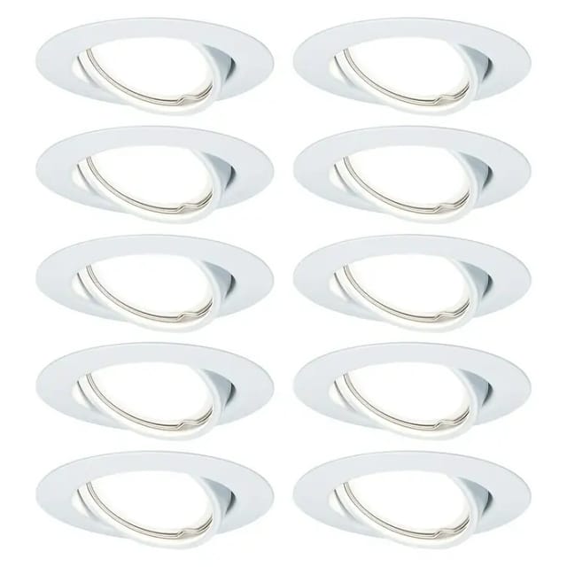PLM 93400 - Einbauleuchte Base, GU10, 20°, rund, weiß, 10er Set