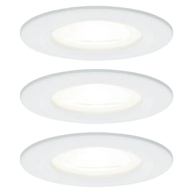 PLM 93442 - Einbauleuchte Nova, 6,5 W, 2700 K, starr, rund, weiß matt, 3er S