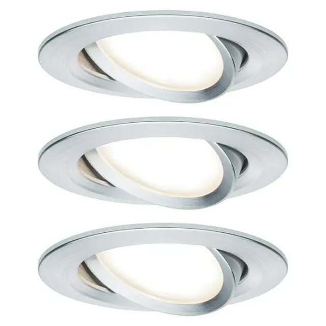 PLM 93451 - Einbauleuchte Nova Coin, 6 W, 2700 K, 50°, rund, Alu gedreht, 3e