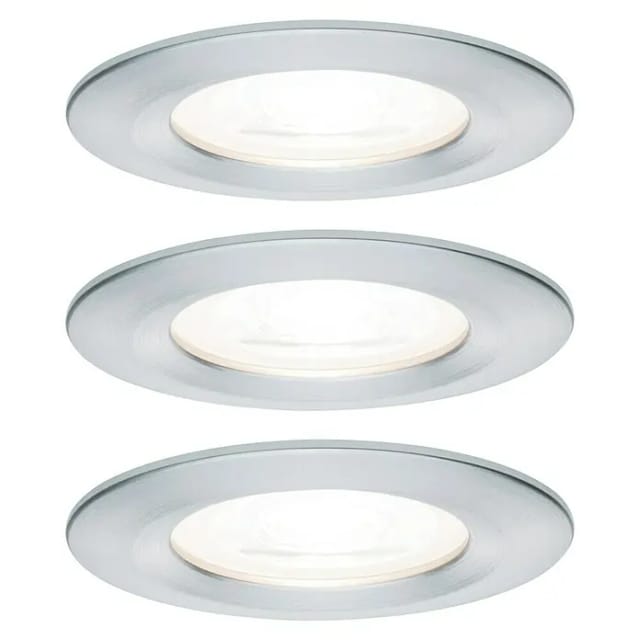 PLM 93480 - Einbauleuchte Nova starr, GU10, 3x6,5 W, 2700 K, rund, dimmbar,