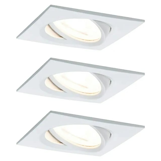 PLM 93490 - Einbaustrahler LED Nova 3 x 6,5 W, 2700 K, weiß matt