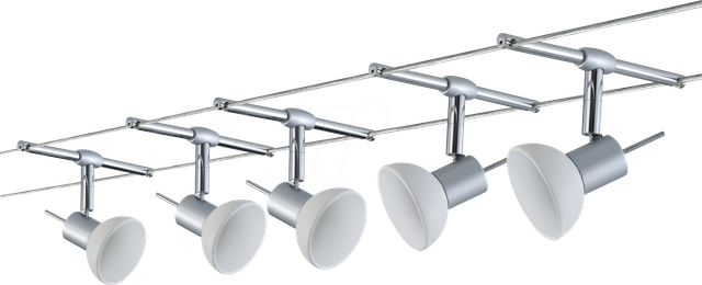 PLM 94136 - Seilsystem WireSystem Set Sheela, 5 Spots, GU5,3