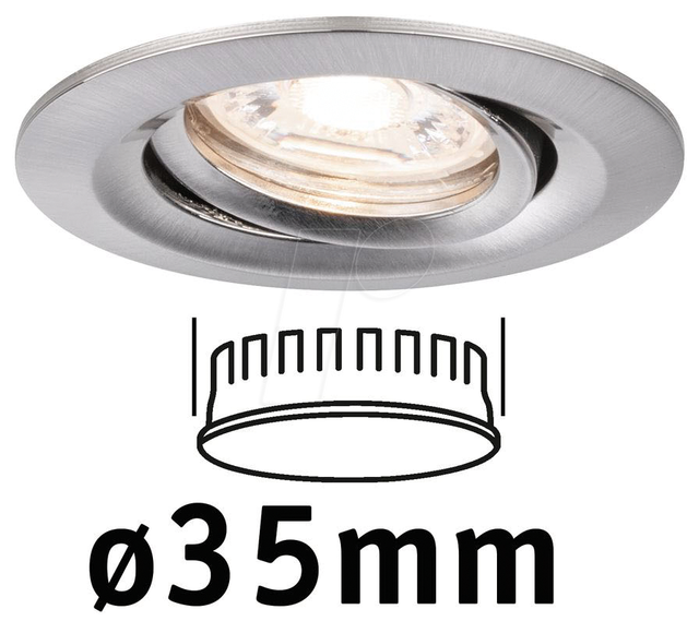 PLM 94294 - Einbauleuchte Nova Mini Coin, 4 W, 2700 K, 15°, rund, eisen