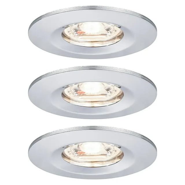 PLM 94303 - Einbauleuchte Nova mini Coin, 3 x 4 W, 2700 K, Chrom