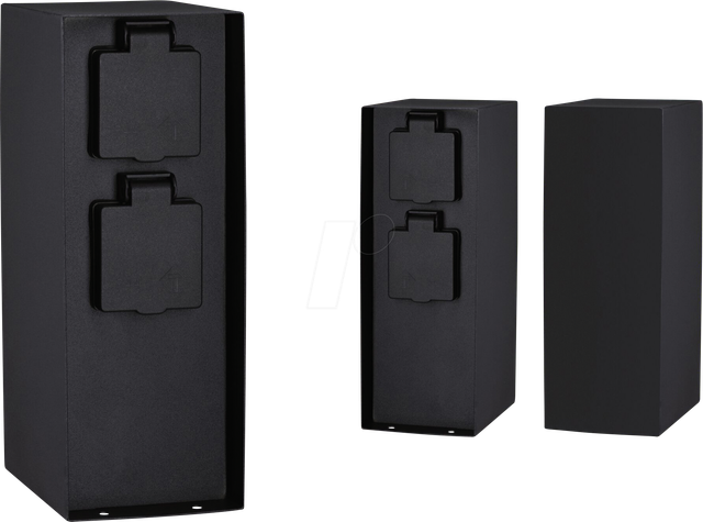 PLM 94657 - Outdoor Rio IP44 Steckdosensäule eckig