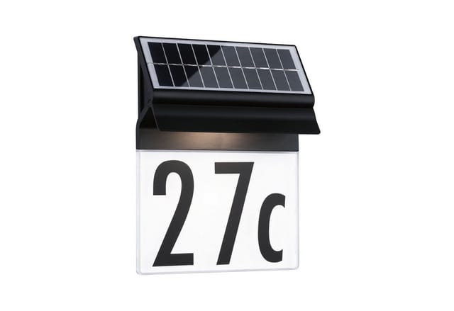 PLM 94694 - Outdoor Solar Hausnummer Neda, 3000 K IP44, 14 lm