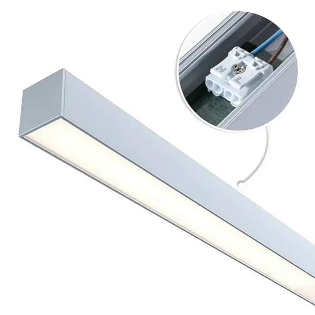 PLM 98205 - Linion Einspeisung Power Channel, 1 m, 17 W, 3000 K, chrom
