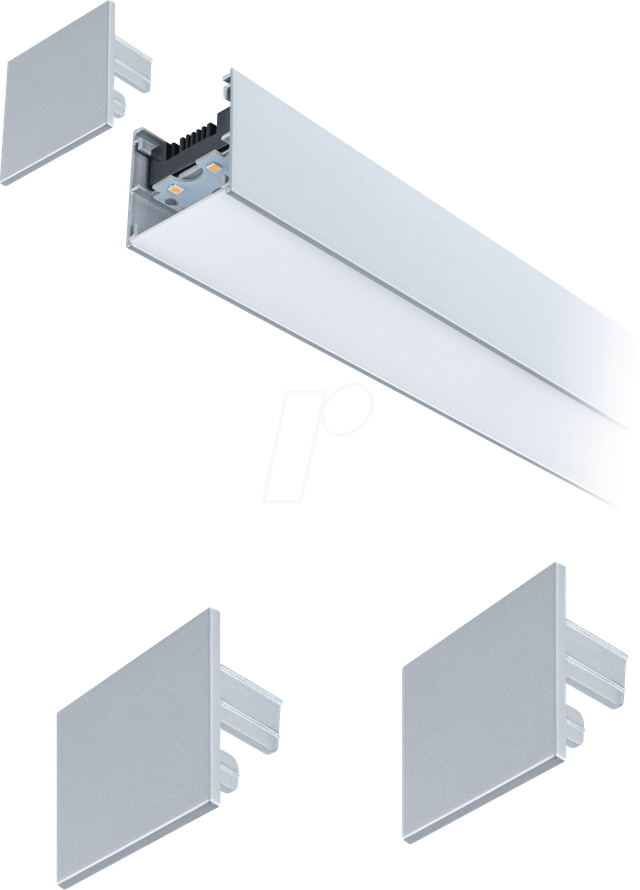 PLM 98625 - Linion Endkappe, Chrom matt, 2er-Pack