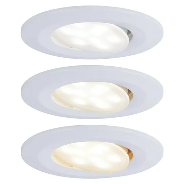 PLM 99935 - Einbauleuchte Calla, 5 W, 3000 K, 30°, rund, weiß matt, 3er Set