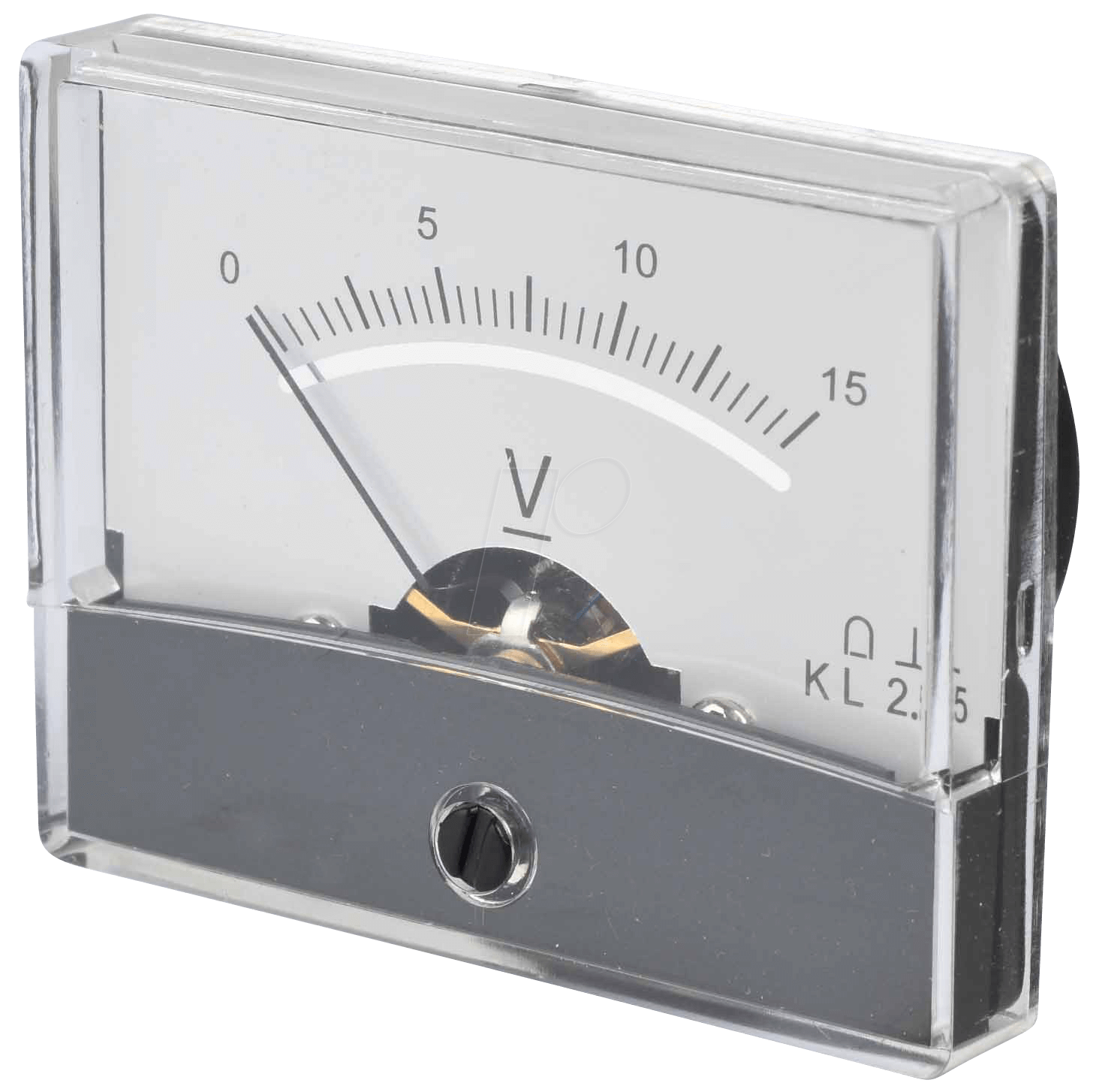 PM 2-15V - Drehspul-Messwerk, 15 V, 60x46 mm