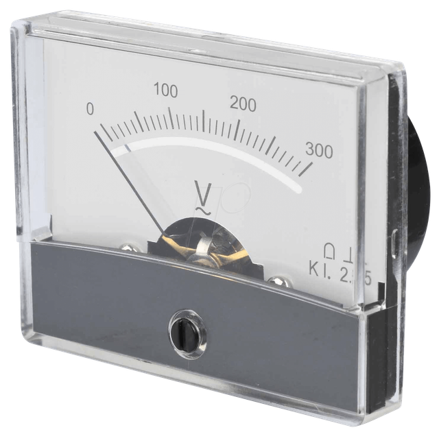 PM 2-300V AC - Drehspul-Messwerk, 300 V AC, 60x47 mm