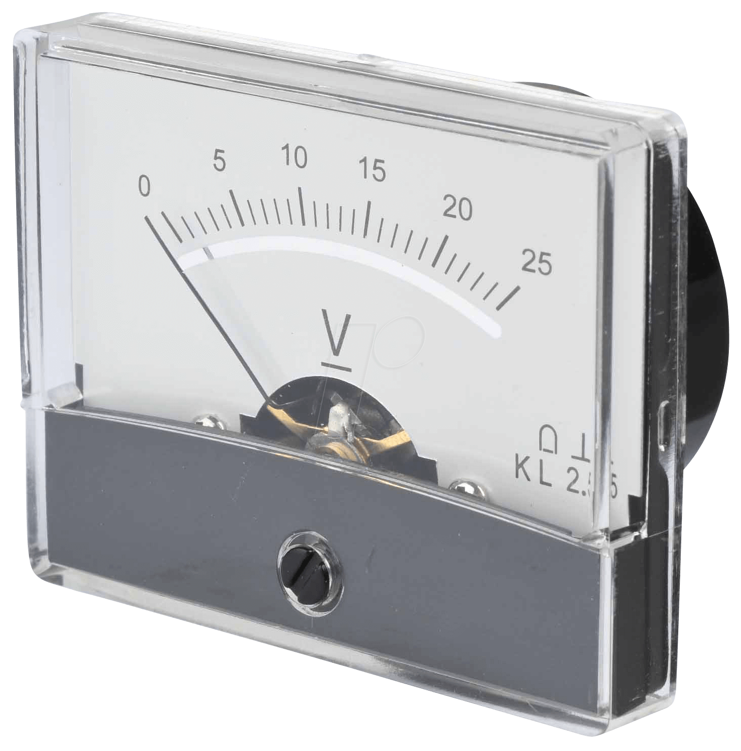 PM 2-25V - Drehspul-Messwerk, 25 V, 60x46 mm