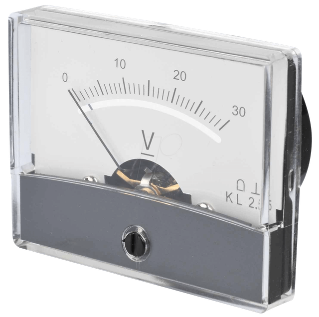 PM 2-30V - Drehspul-Messwerk, 30 V, 60x46 mm
