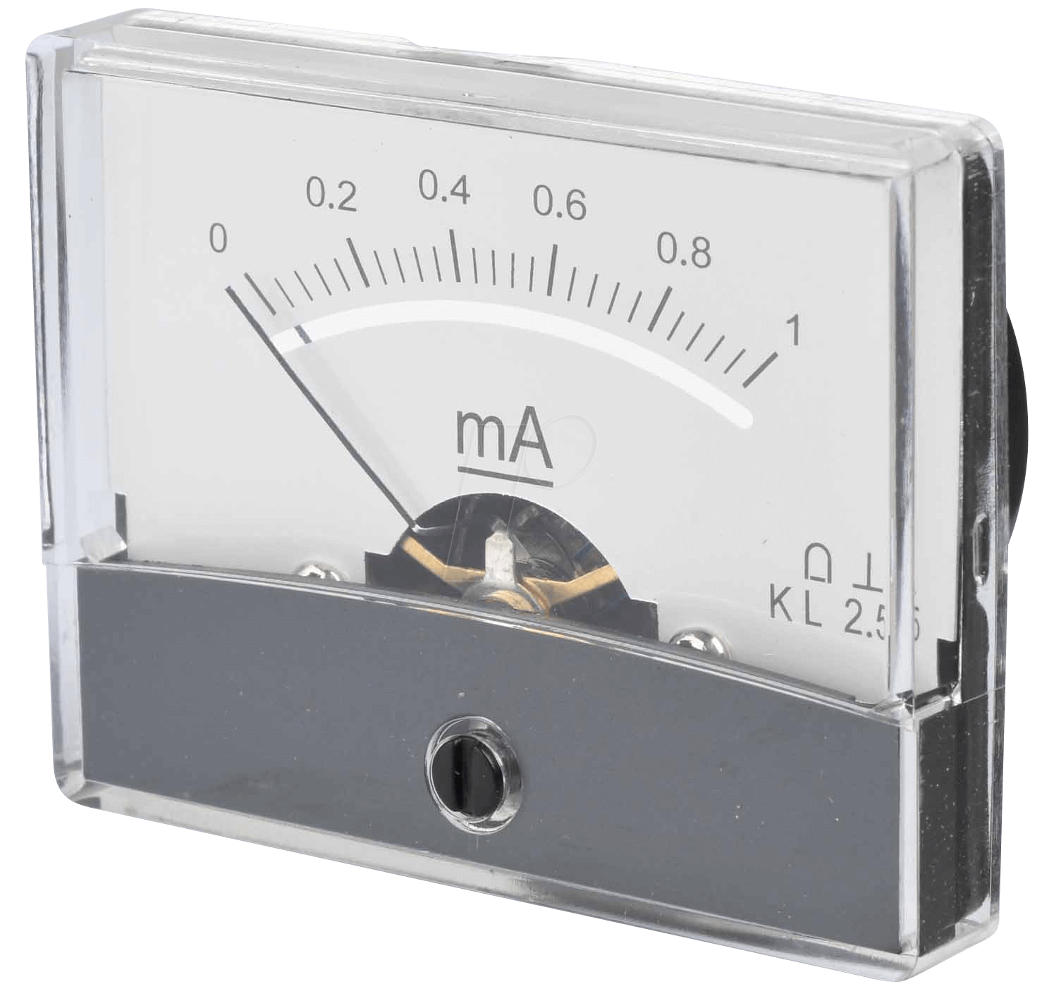 PM 2-1MA - Drehspul-Messwerk, 1 mA, 60x46 mm