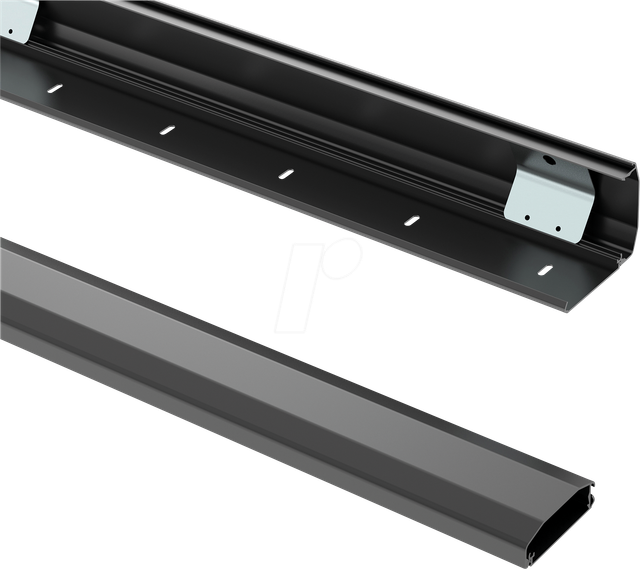 PM-CCA-050B - Kabelkanal für Wandmontage, 0,5 m, schwarz