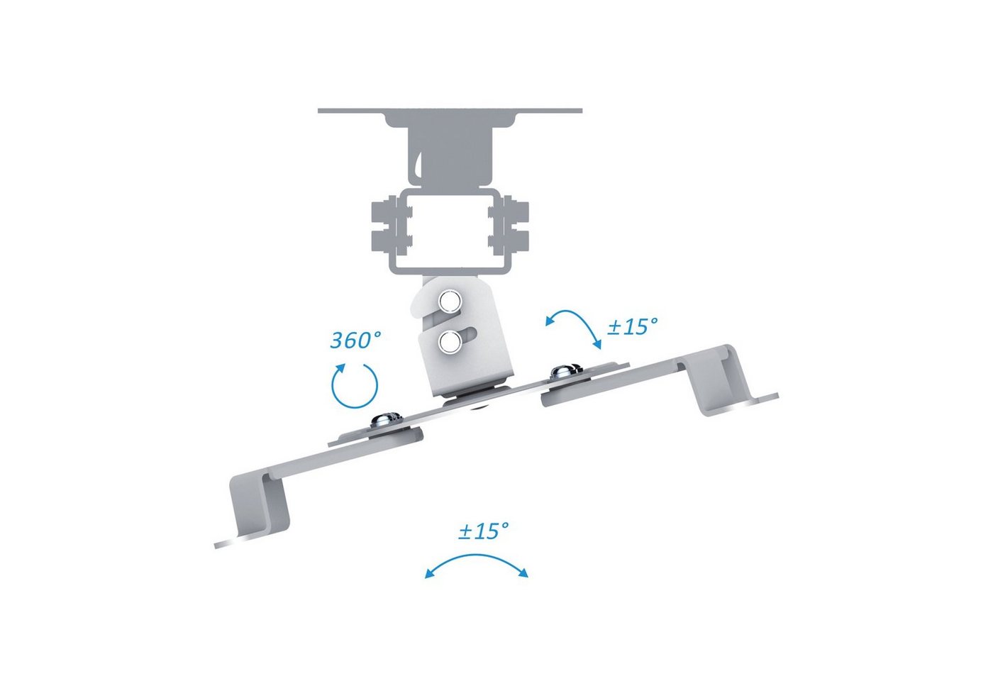 PM-SPIDER-10W - Deckenhalterung für Beamer, max. 13,5 kg, weiß
