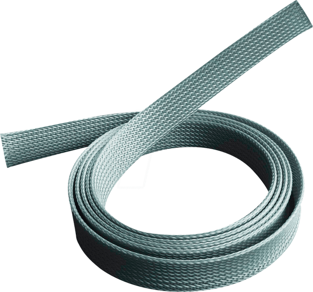 PM-ZCCS-20G - Kunststoff-Geflechtschlauch, Ø 20 mm, grau, 1,80 m