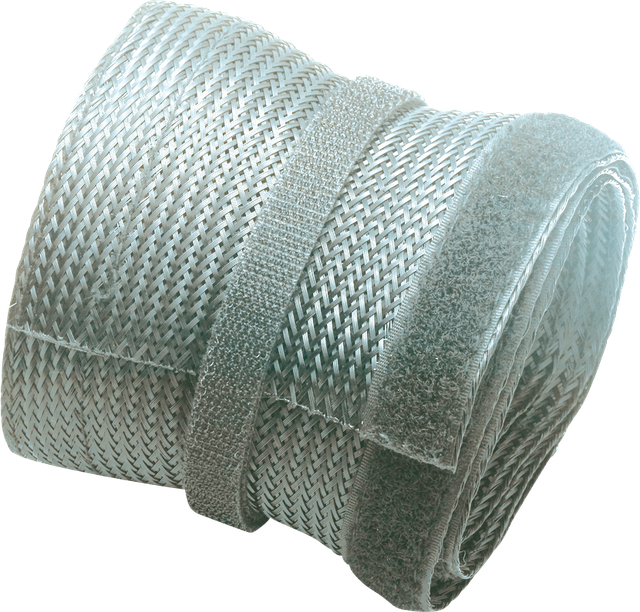 PM-ZCCS-85G - Kunststoff-Geflechtschlauch, Ø 20 mm, grau, 1,80 m