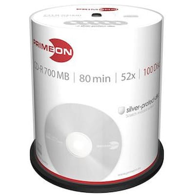 PRIM 2761103 - CD-R 80Min/700MB, 100-er Cakebox