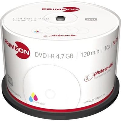 PRIM 2761226 - DVD+R 4.7GB/120Min, 50-er Cakebox