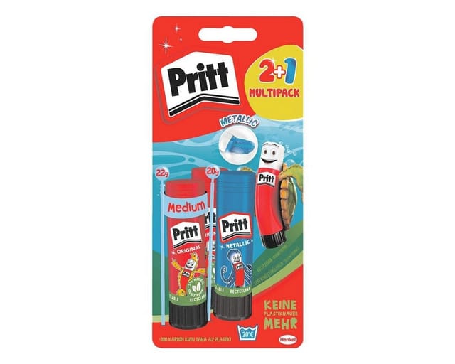 PRITT 9HPBS2B - Klebestift, das Original, 2x 22g, 1x 20g grün