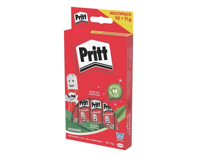 PRITT STICK 1011 - Klebestift, das Original, 10x 11g