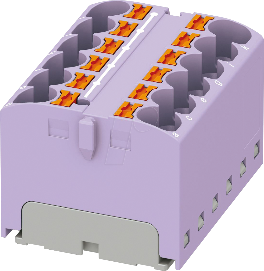 PHOE 3273828 - Verteilerblock PTFIX, 12x4, violett