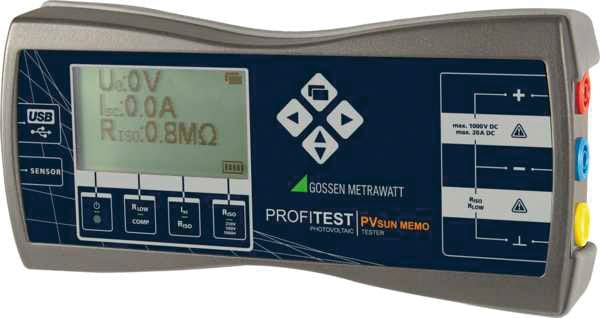PROFI PV SUN MEM - Prüfgerät für PV-Module und -Strings PROFITEST PV SUN MEMO