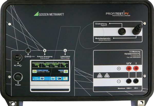 PROFI PV 1500 - Peakleistungs- und Kennlinienmessgerät PROFITEST PV 1500