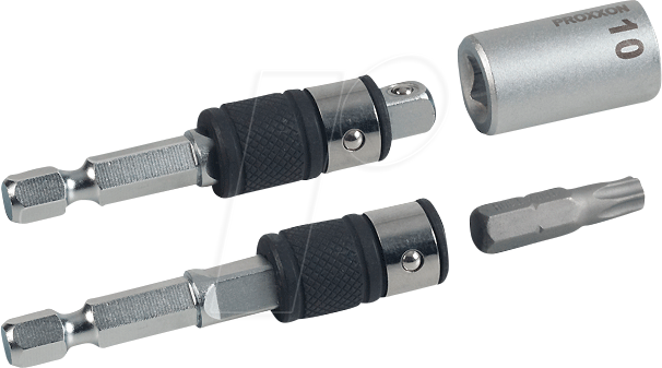 PROXXON 23783 - Kombi-Adapter, 1/4''-Vierkant + 1/4''-Bit