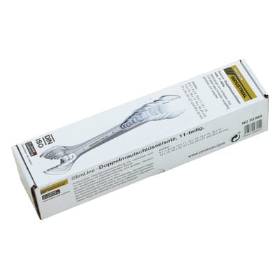 PROXXON 23802 - Doppelmaulschlüsselsatz, SW 7-30, 11-teilig