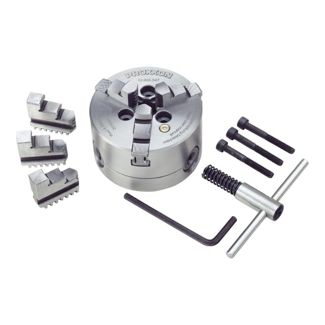 PROXXON 24034 - Dreibacken-Drehfutter, zentrisch spannend, für PD 250/E